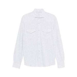 Brunello Cucinelli Grey Shirts Men